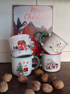 Mug natalizia Albero e Babbo Natale