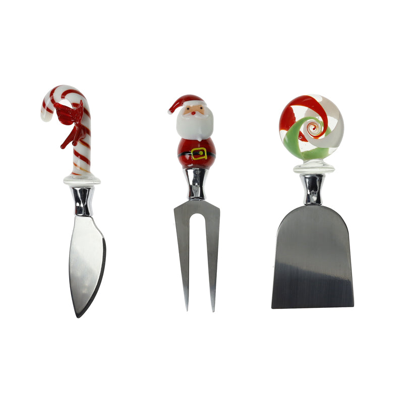 Coltelli per formaggi Christmas set 3 pz