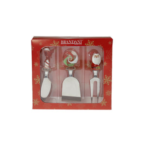 Coltelli per formaggi Christmas set 3 pz