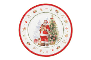 Piatto dolce Happy Santa con scatola regalo