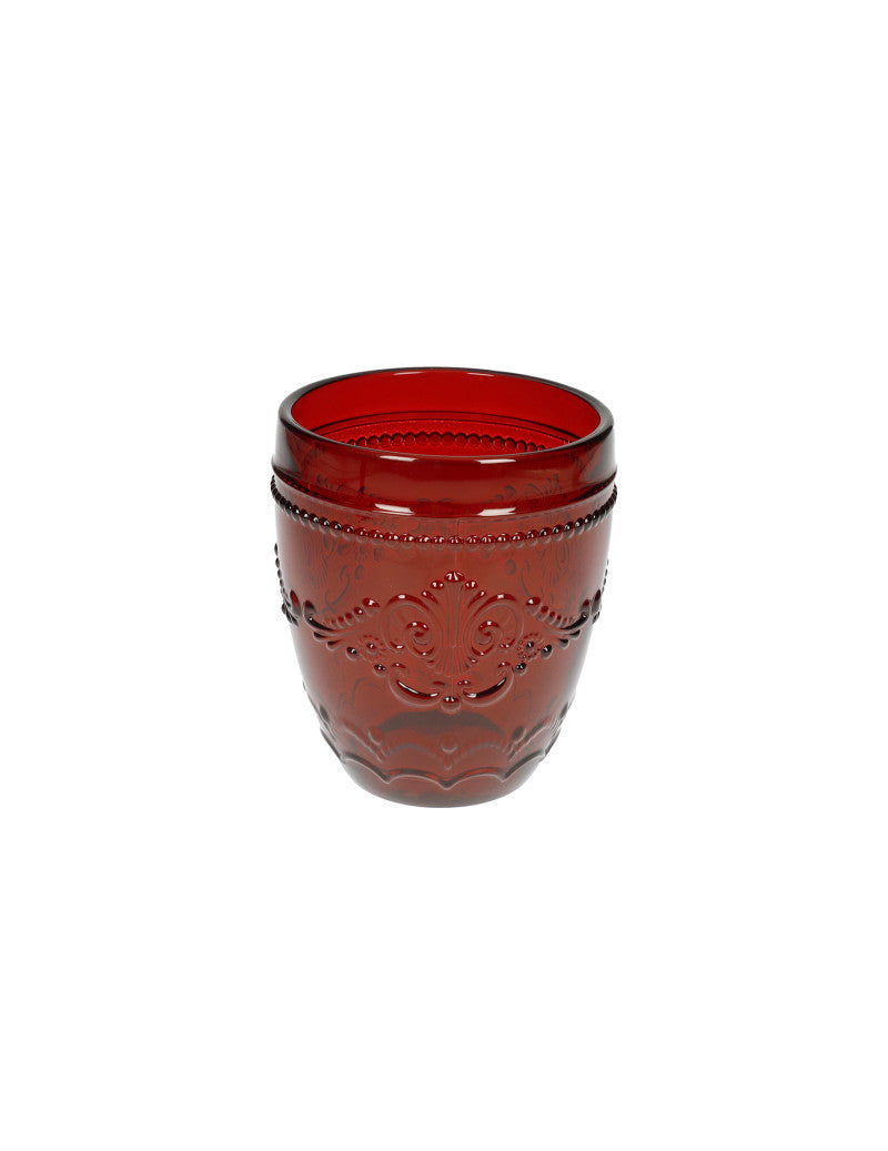 Bicchiere acqua rosso set 6 pz