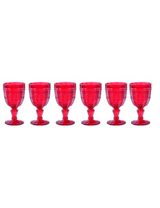 Calice rosso set 6 pz